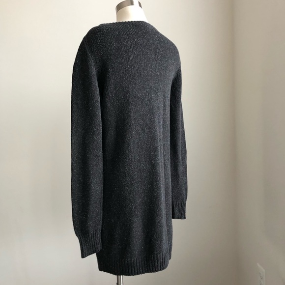 Alexander Wang Geometric Pattern Oversized Boat Neck Sweater Dress - Picture 4 of 5